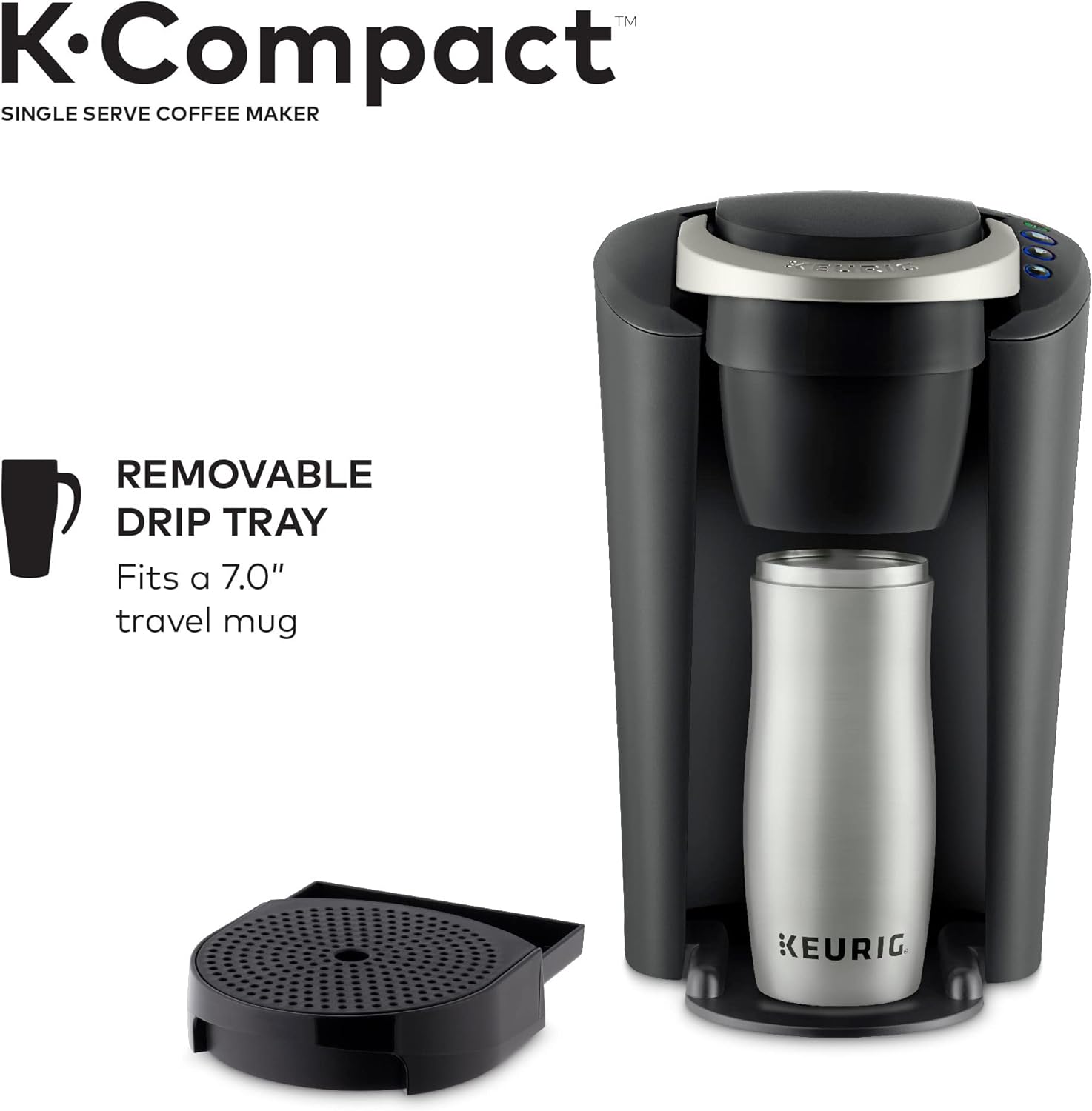 Keurig K-Compact Single-Serve K-Cup Pod Coffee Maker, Black