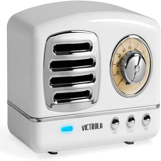Victrola Lily Mini Bluetooth Stereo (VS-170) White 3.75 x 2.13 x 2.75in