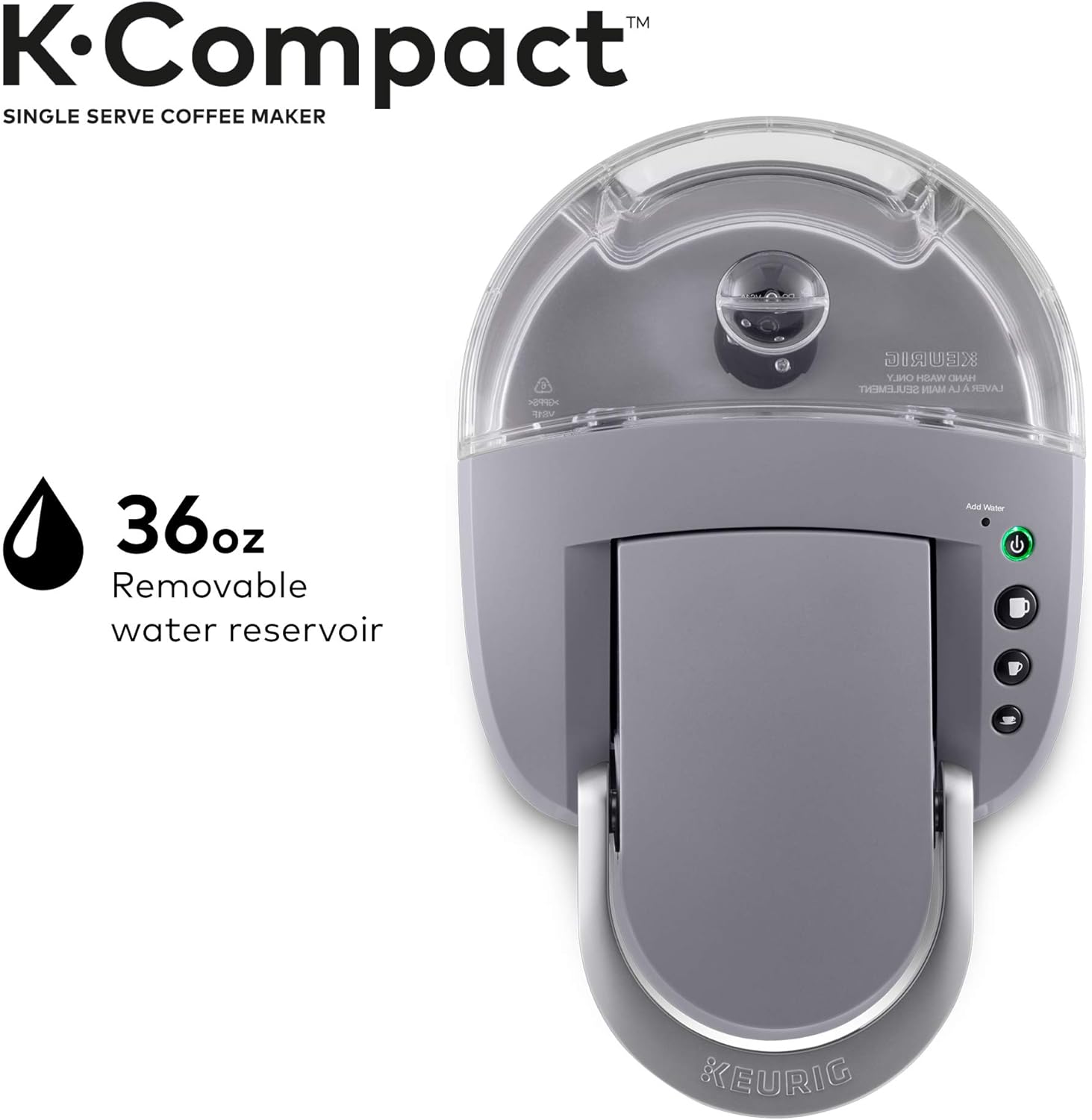 Keurig K-Compact Single-Serve K-Cup Pod Coffee Maker, Black