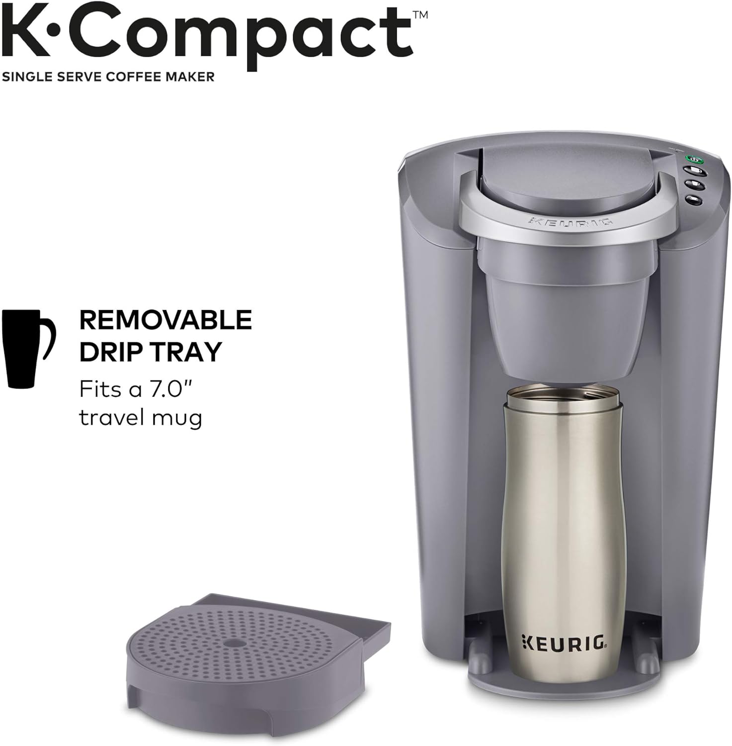 Keurig K-Compact Single-Serve K-Cup Pod Coffee Maker, Black