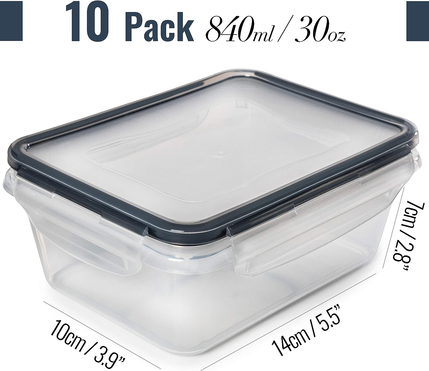 fullstar 50-piece Food storage Containers Set with Lids, Plastic Leak-Proof BPA-Free Containers for Kitchen Organization, Meal Prep, Lunch Containers (Includes Labels & Pen)