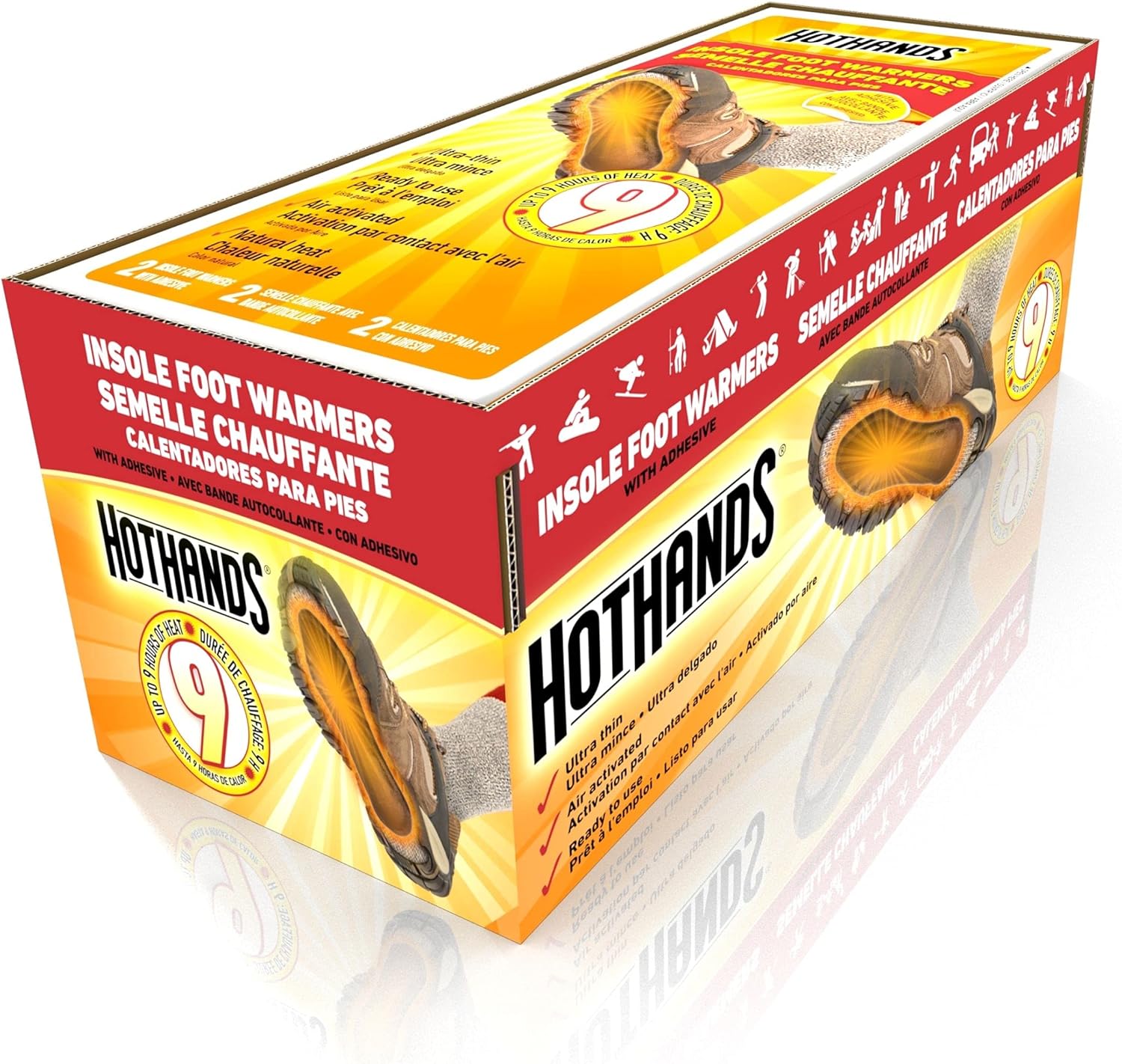 HotHands Hand Warmers - Long Lasting Safe Natural Odorless Air Activated Warmers - Up to 10 Hours of Heat - 40 Pair