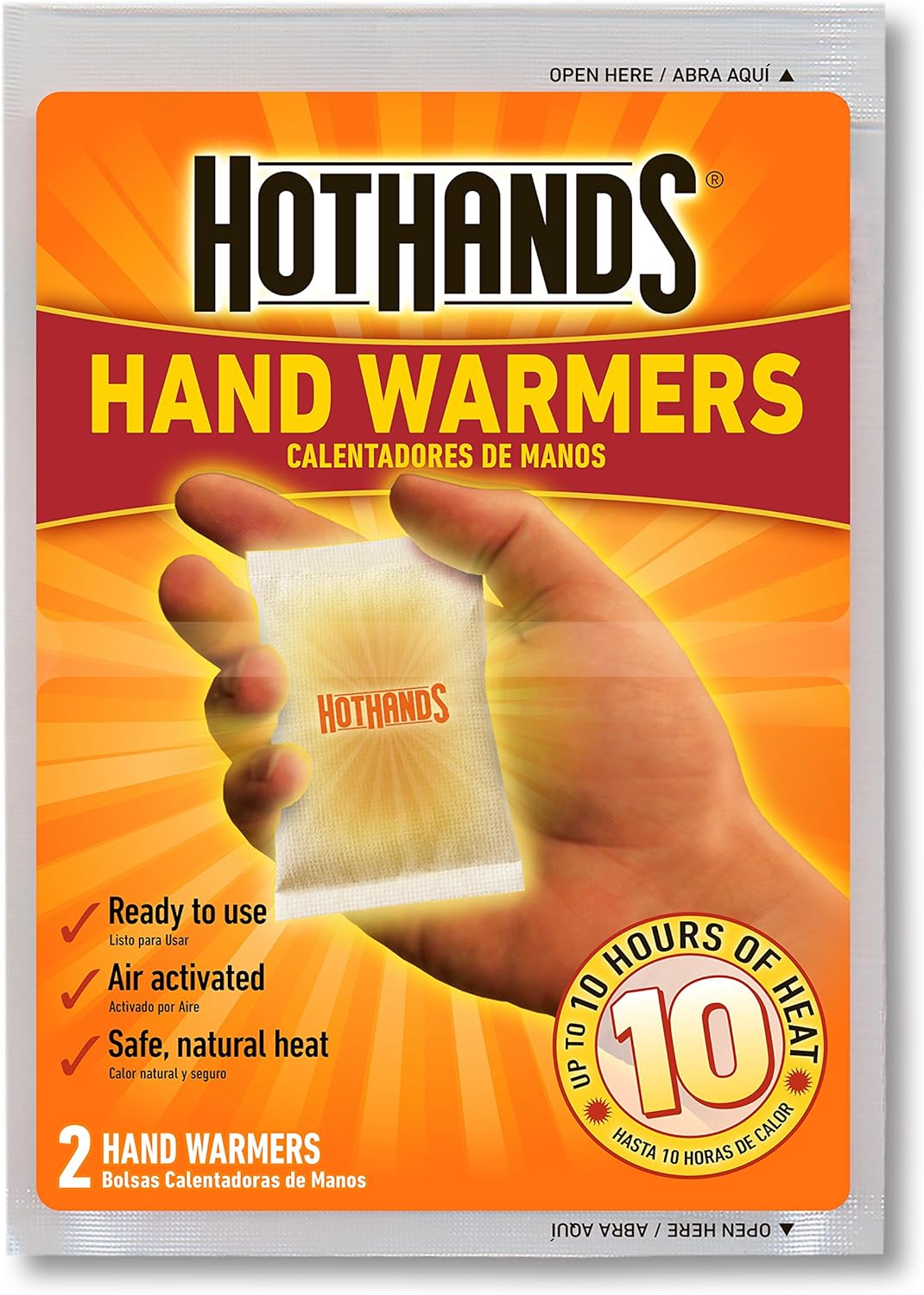 HotHands Hand Warmers - Long Lasting Safe Natural Odorless Air Activated Warmers - Up to 10 Hours of Heat - 40 Pair